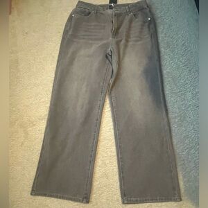 Gray Wide-Leg Pants